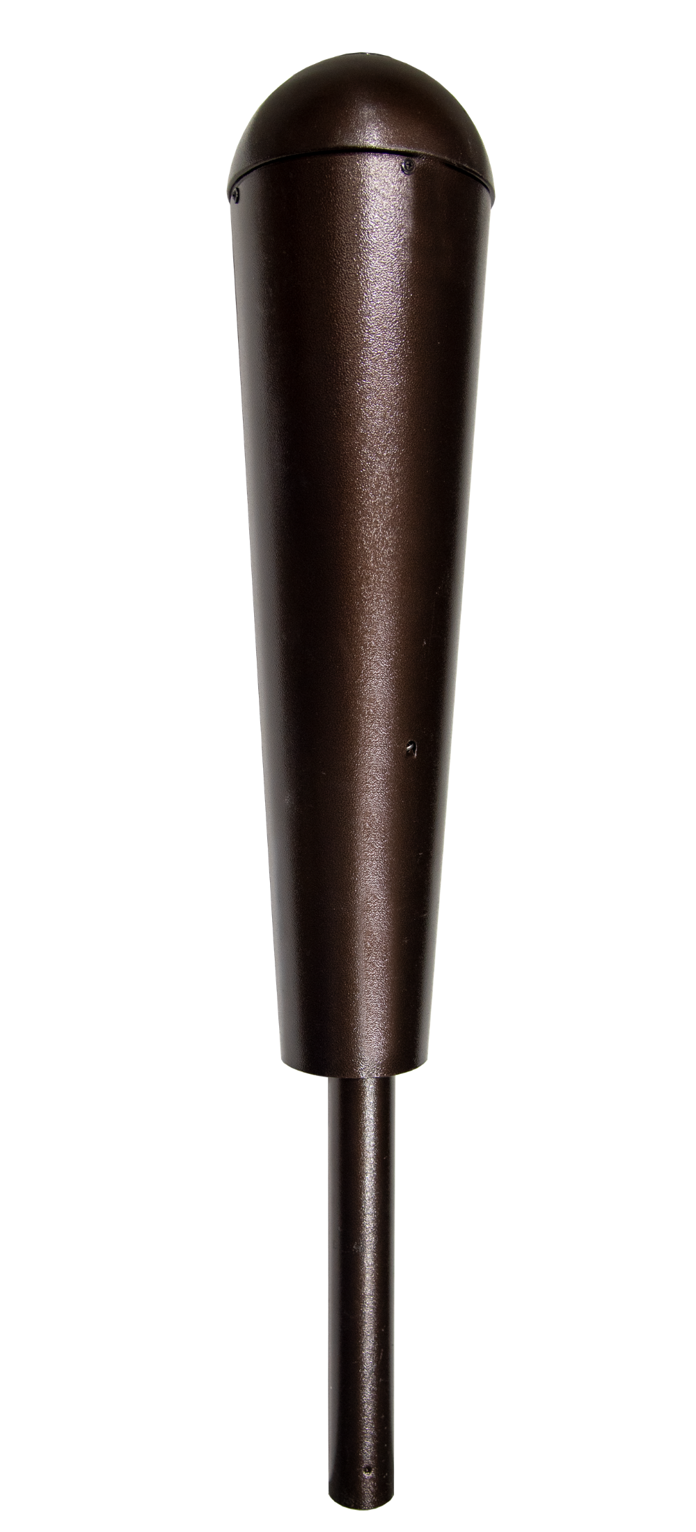 Replacement baffle and middle post segment for Squirrel Stopper Deluxe bird feeder assembly in bronze color.