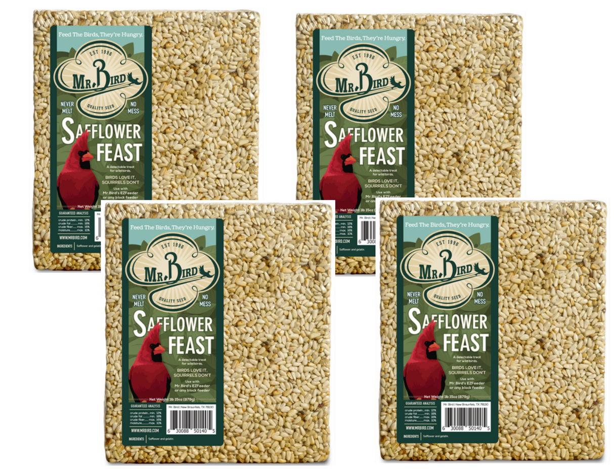 Mr. Bird Safflower Feast Large Wild Bird Seed Cake 1 lb. 15 oz., perfect for attracting cardinals to your backyard.