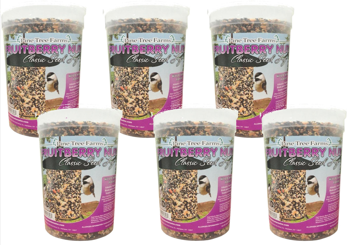Pine Tree Farms 8006 Fruit Berry Nut Classic Seed Log, 68 oz pack, ideal for attracting wild birds with premium seeds and nuts.