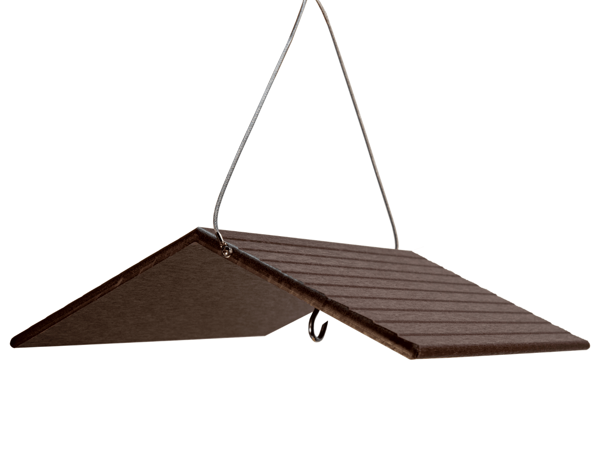 JCS Wildlife Large Poly Weather Cover for bird feeders, made from recycled poly lumber to protect from rain and snow.