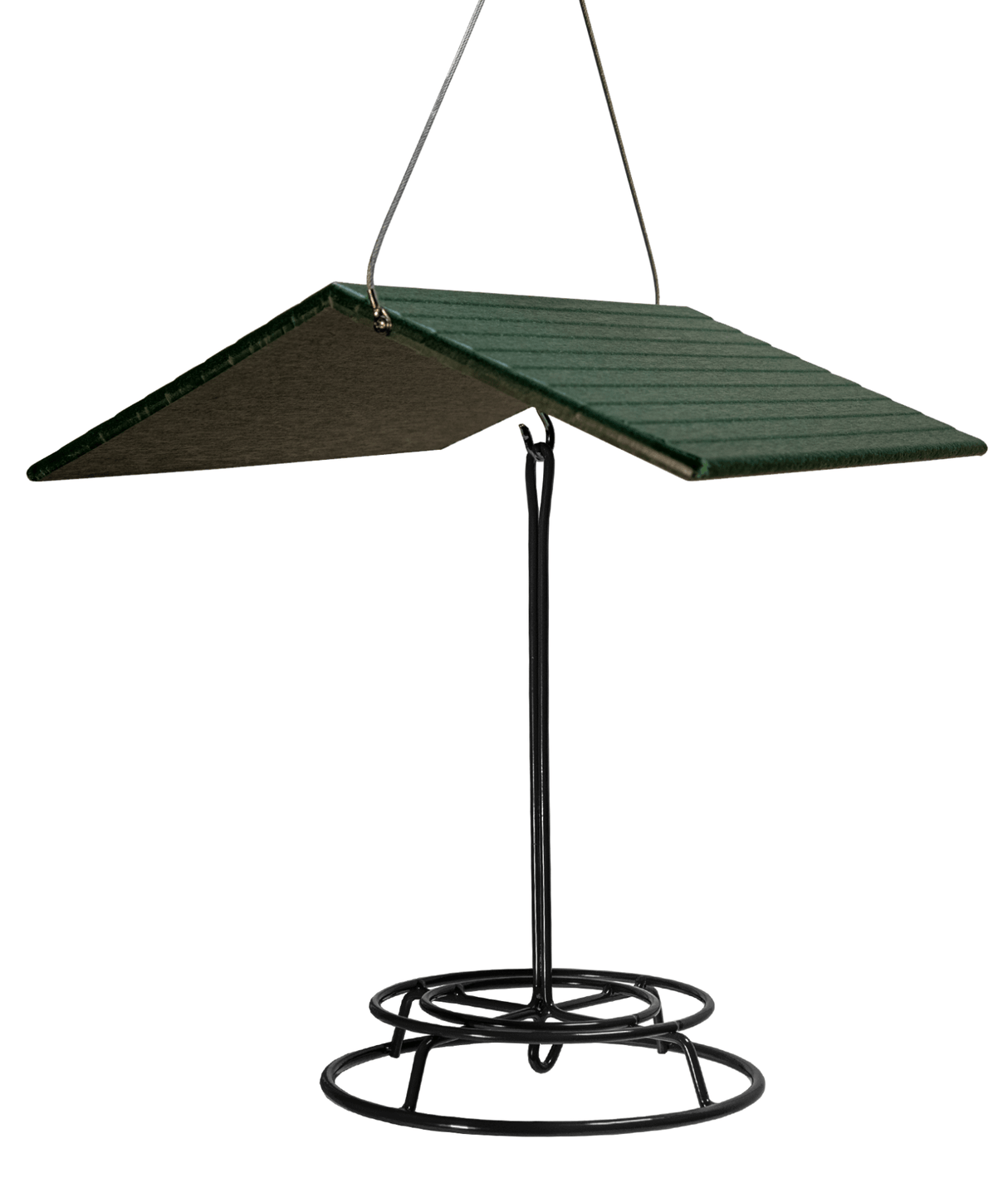 JCS Wildlife Large Poly Weather Cover designed to protect bird feeders from snow and rain.