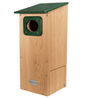 JCS Wildlife Cedar Wood Duck House with Recycled Poly Lumber Roof and Predator Guard