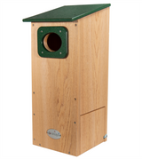 JCS  Wildlife Cedar Wood Duck House with Recycled Poly Lumber Roof and Predator Guard