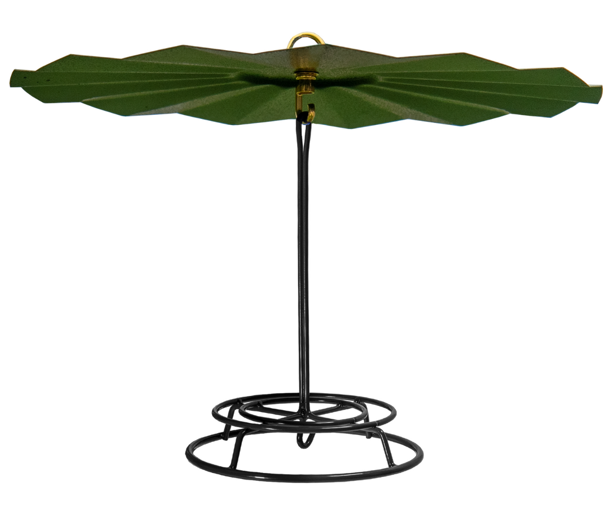 JCS Wildlife 16" Metal Rain Guard designed for bird seed cylinder feeder protection.