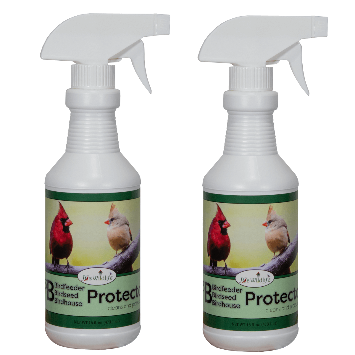 JCS Wildlife 3B Bird Seed Protector Spray, 16 oz bottle for cleaning bird feeders and birdhouses.