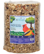 JCS Wildlife No Mess, No Waste Fruit Blend Premium Bird Seed Cylinder, 4.5 lb, ideal for attracting backyard birds.