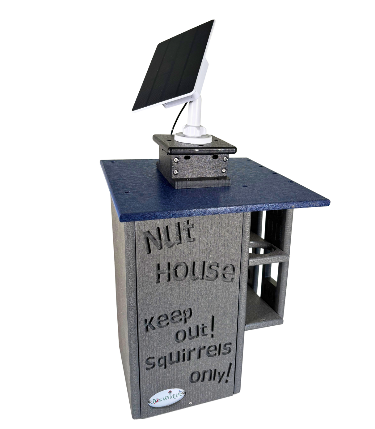 JCS Wildlife Ultimate Squirrel House Nesting Box w/ Wi-Fi Camera & Solar Panel