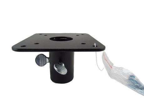 Metal Mounting Flange for 1-inch poles, ideal for securing bird feeders and houses.