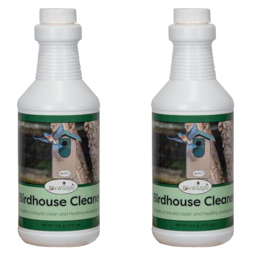 JCS Wildlife Birdhouse Cleaner 16 oz. spray bottle for natural cleaning and healthy bird environment.