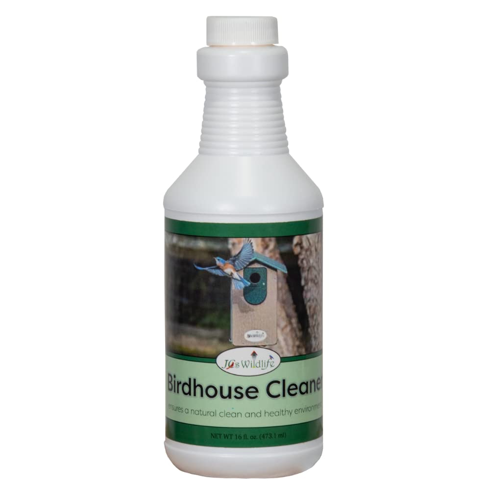 JCS Wildlife Birdhouse Cleaner 16 oz. Spray - Natural Enzyme Formula for a clean and healthy birdhouse environment.