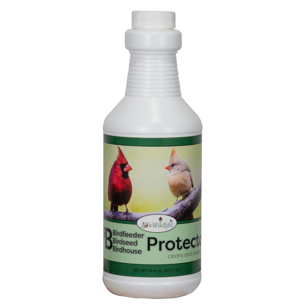 JCS Wildlife 3B Bird Seed, Bird Feeder, and Birdhouse Protector 16 oz. Spray bottle for cleaning and protecting.