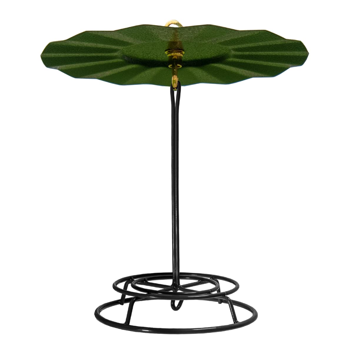 JCS Wildlife 9.5" Metal Rain Guard for bird seed cylinder feeder, sturdy design for outdoor use.