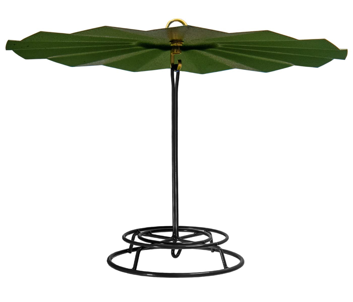 JCS Wildlife 16" Metal Rain Guard for bird feeders, providing rain protection for seed cylinders.