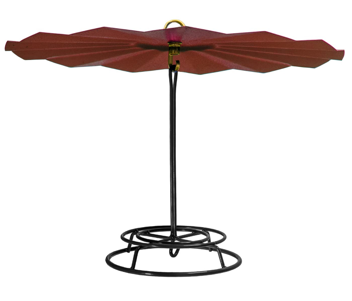 JCS Wildlife 16" Metal Rain Guard and Cylinder Feeder Kit for protecting bird seed from rain.
