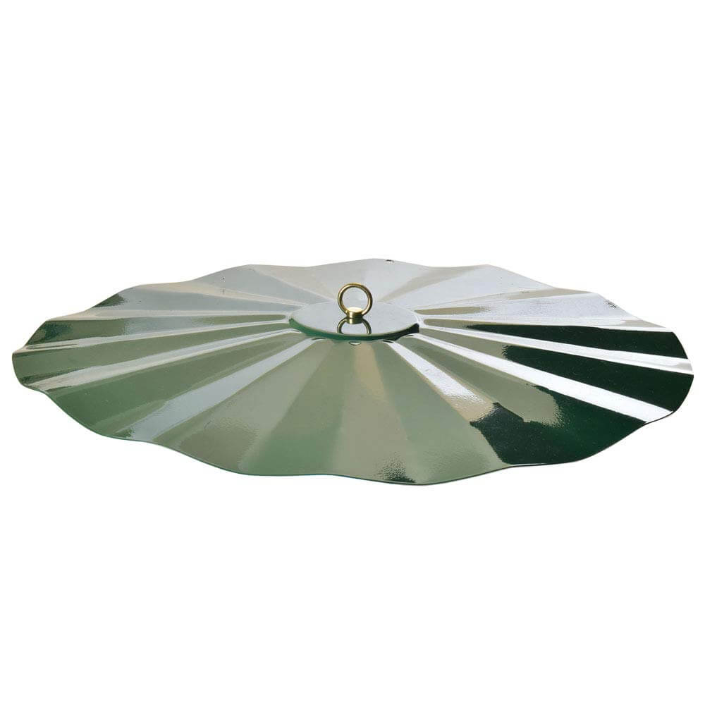 Mr. Bird Metal 21-Inch Squirrel Guard to protect bird feeders from squirrels and weather elements.