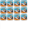 Pine Tree Farms twelve-pack of insect suet cakes shows a woodpecker at a bird feeder against a blue background with orange and brown details