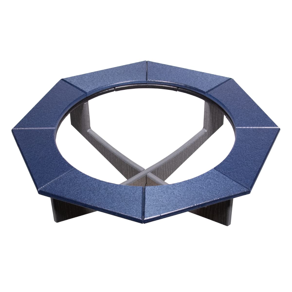 JCS Wildlife Poly Lumber Gray Pedestal Garden Bird Bath with durable, weather-resistant design.