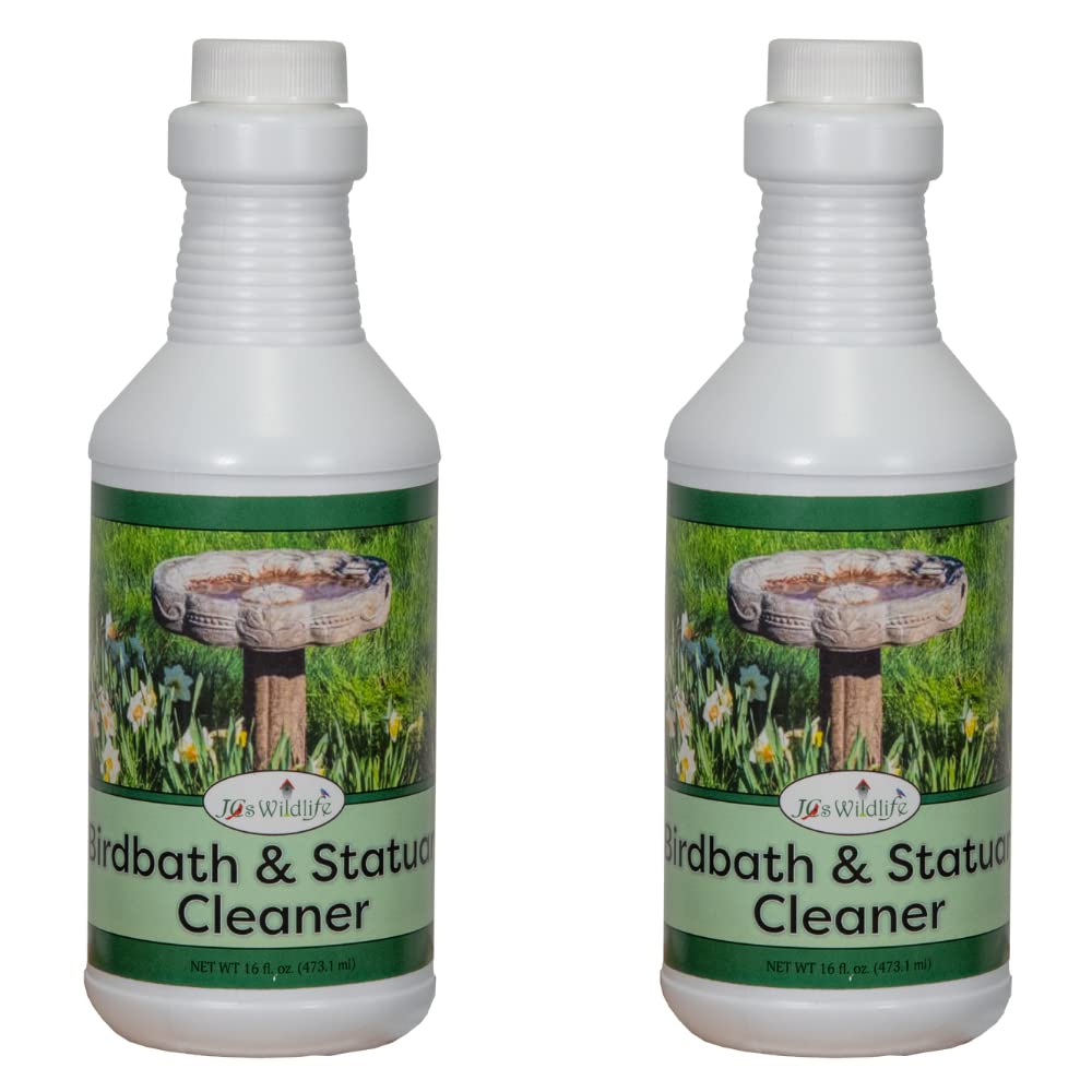 JCS Wildlife Birdbath & Statuary Cleaner 16 oz. spray bottles for easy birdbath maintenance.