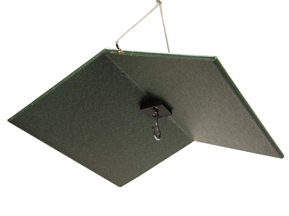 JCS Wildlife Large Poly Weather Cover - durable roof for bird feeders, designed to protect against snow and rain.