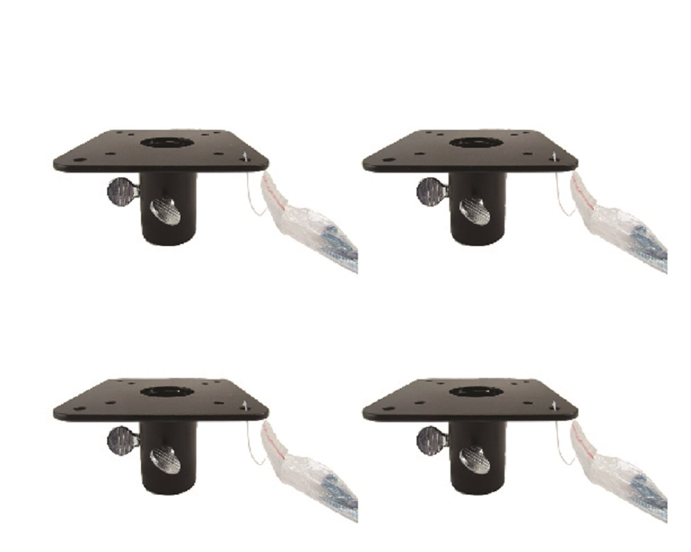 Metal Mounting Flange for 1-inch poles, ideal for securely mounting bird feeders and houses.