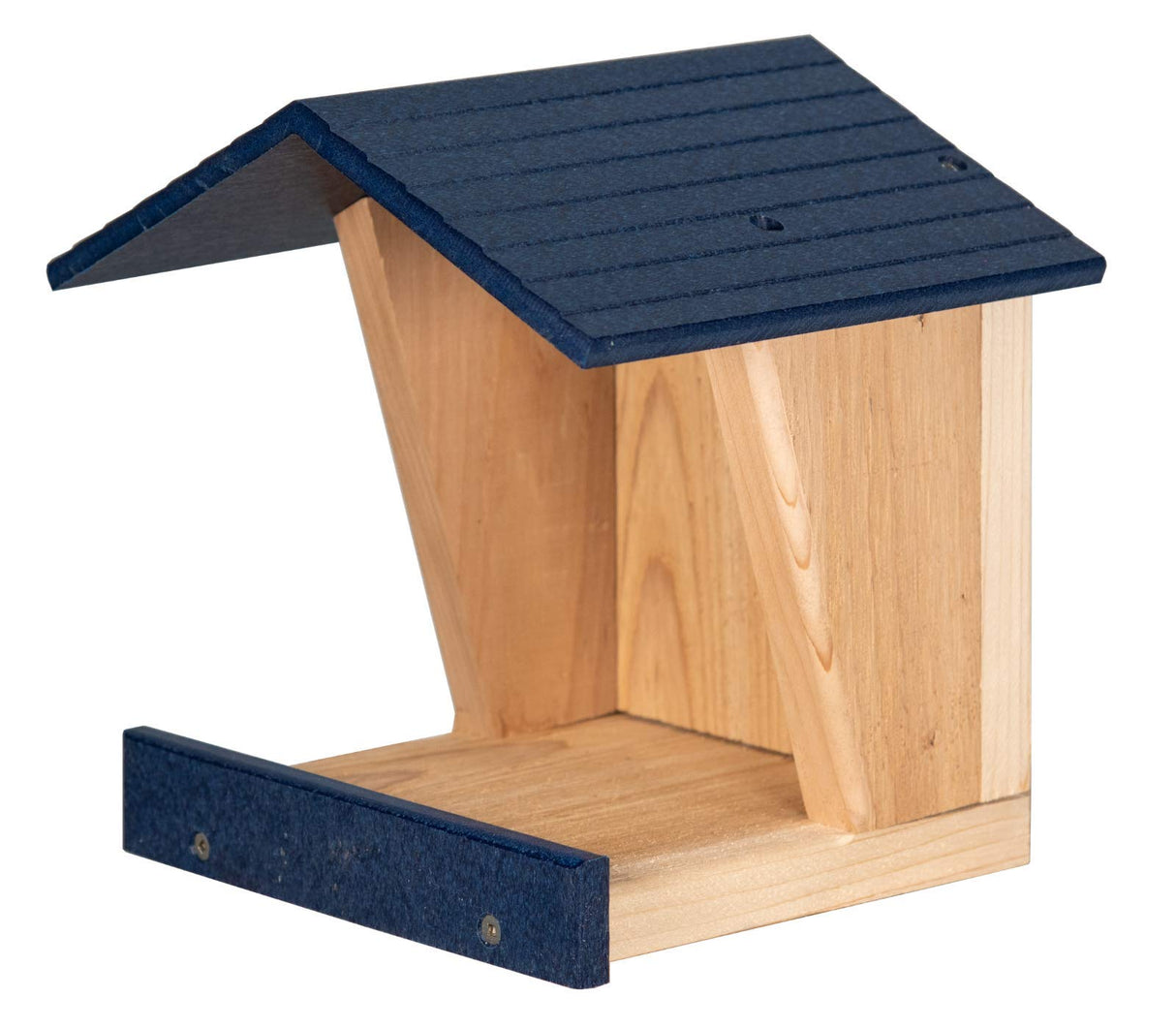 JCS Wildlife Modern Style Cedar Robin Roost with Poly Lumber Roof, easy to install and eco-friendly design.