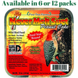 Pine Tree Farm's Never Melt Peanut Suet 12 oz, available in 6 or 12 packs, ideal wild bird food with vitamins.