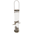 Aspects 392 Quick-Clean Seed Tube Feeder, Medium in brushed nickel finish, designed for durability and easy cleaning.
