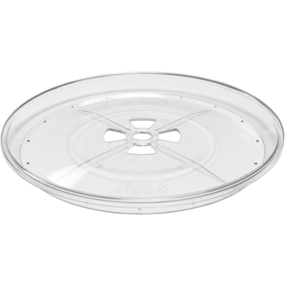 Aspects 423 Quick-Clean Bigfoot™ Round Seed Tray, 12" diameter, durable polycarbonate, captures falling seed.