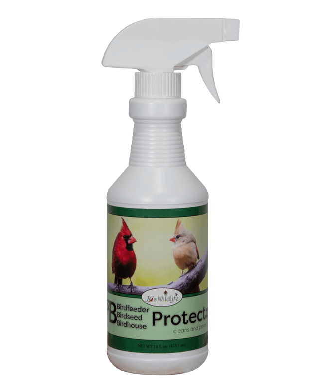JCS Wildlife 3B Bird Seed and Bird Feeder Protector Spray 16 oz for cleaning and protecting birdhouses.