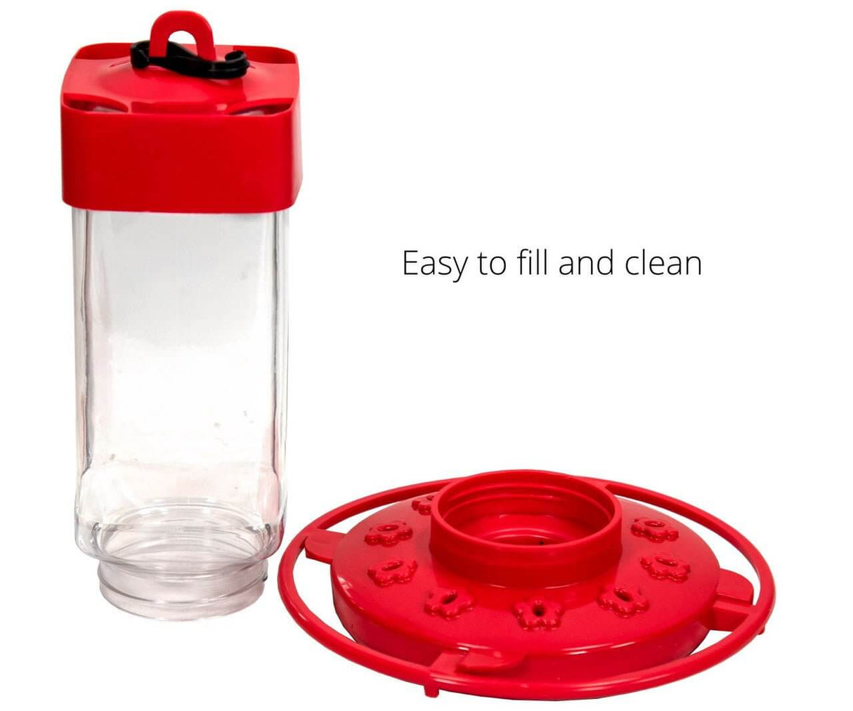 First Nature 3055 hummingbird nectar feeder with JCS Wildlife brush set, easy to fill and clean.