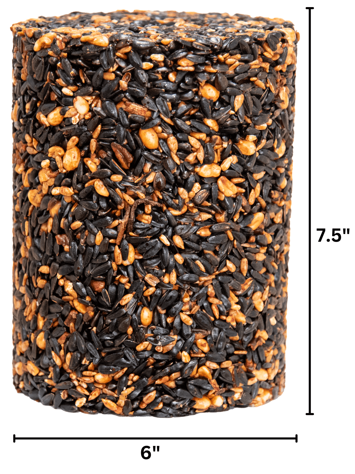 JCS Wildlife Squirrel Stopper Wild Bird Feast Large Cylinder, 3.75lbs of premium bird food mix with seeds and nuts.