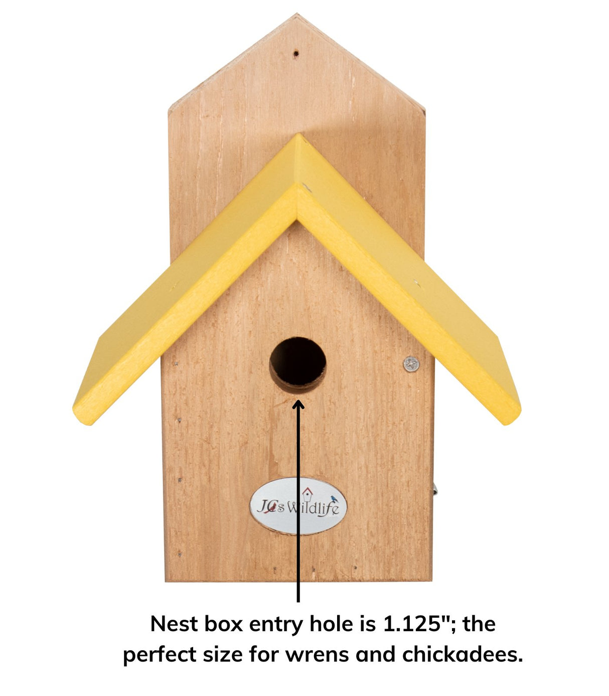 JCS Wildlife Nature Products USA Chickadee Birdhouse Recycled Poly Lumber Roof - JCS Wildlife