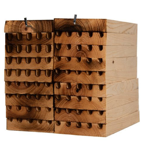 JCS Wildlife Replacement Large Mason Bee Cavity with removable panels for nesting and cleaning.