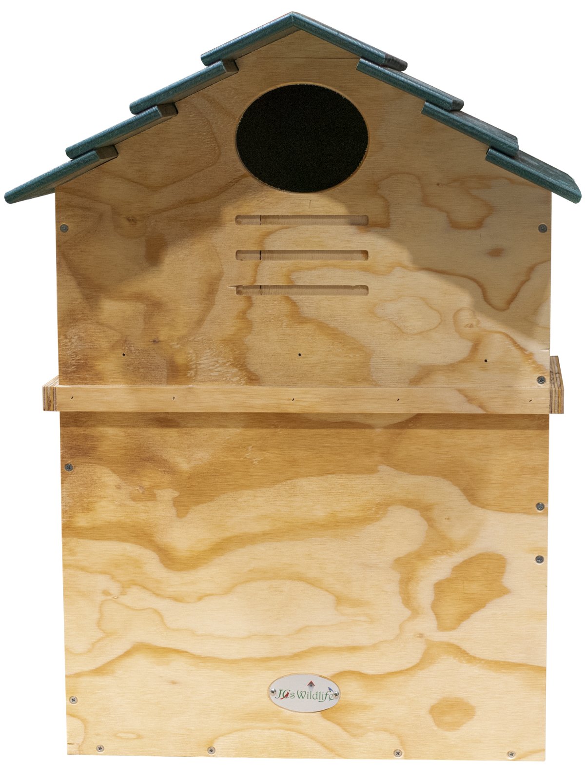 JCS Wildlife X Large Barn Owl Box with Poly Lumber Roof and Exercise Platform - JCS Wildlife