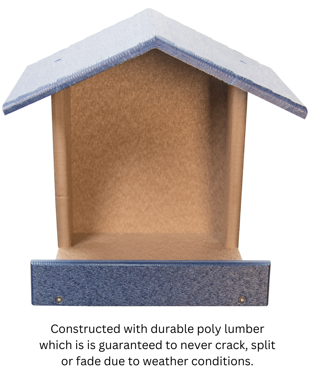 JCs Wildlife Modern Style All Poly Lumber Robin Roost made from recycled poly lumber, featuring easy installation and durable design.