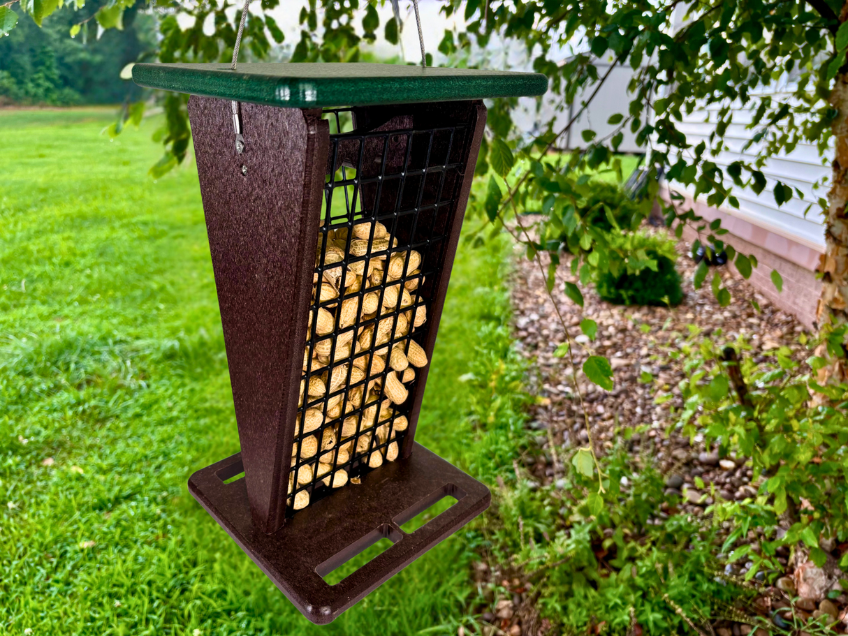 JCS Wildlife Poly Lumber Hanging Whole Peanut Bird Feeder