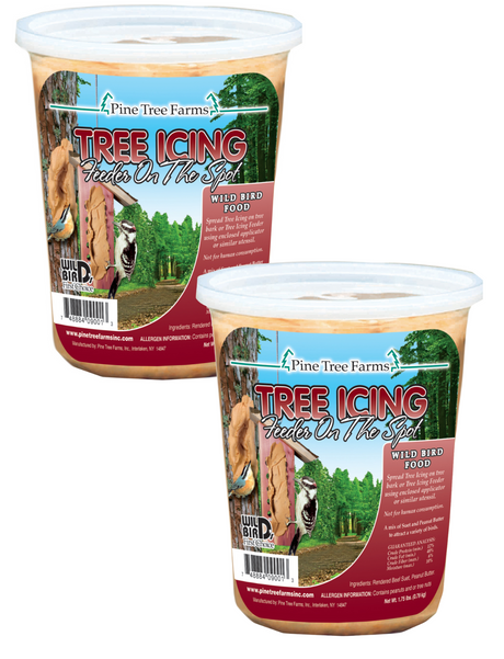 Pine Tree Farms Tree Icing Suet Spread 28oz jars for attracting wild birds to your garden.