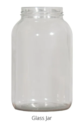 1 Gallon Glass Jar Replacement for Squirrel Under Mason Jar Feeder by JCs Wildlife.