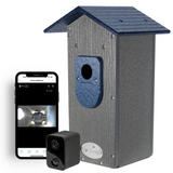 JCS Wildlife Smart Bluebird House - Wi-Fi Camera & Solar Powered Birdhouse, Live Streaming, Bird Nest Monitoring
