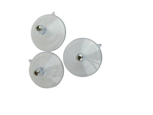 3 large replacement suction cups with screws for JCs Wildlife Window Bird Feeders.