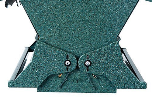 Close-up of Absolute II Squirrel-Proof Bird Feeder with adjustable metal spring-activated perches from Green Heritage Farms.