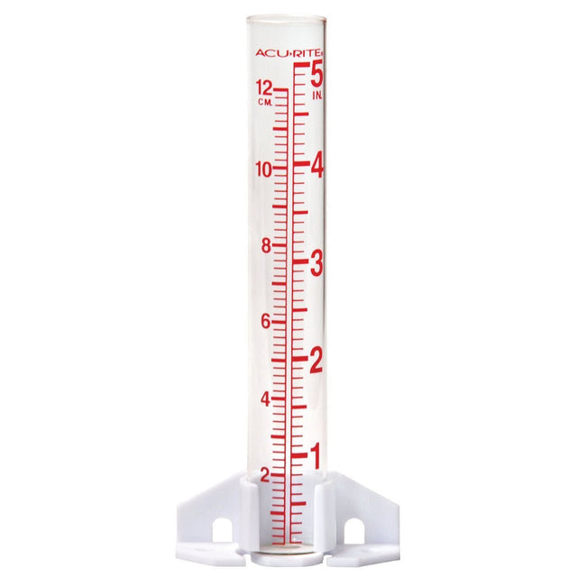 AcuRite Glass Rain Gauge - Measure the Rain Fall or Monitor your Lawn and Garden - JCS Wildlife