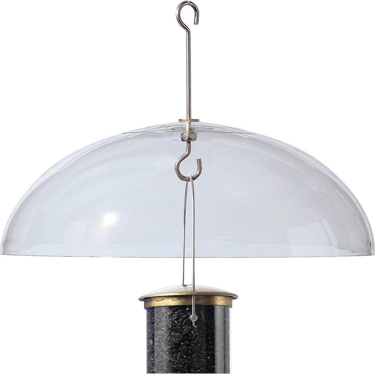 Aspects 182 Super Dome, 18 inch diameter, polycarbonate feeder cover, protects from rain and squirrels, stainless steel hooks.