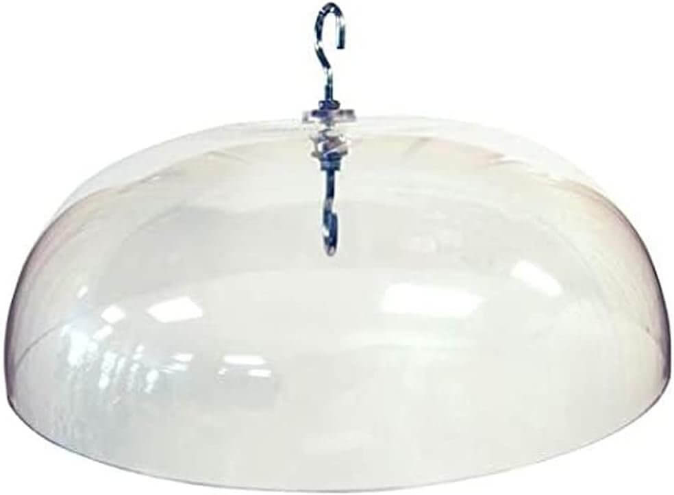 Aspects 264 Weather Dome 12" Diameter, universal protection for feeders from rain and snow, made of UV stabilized polycarbonate.