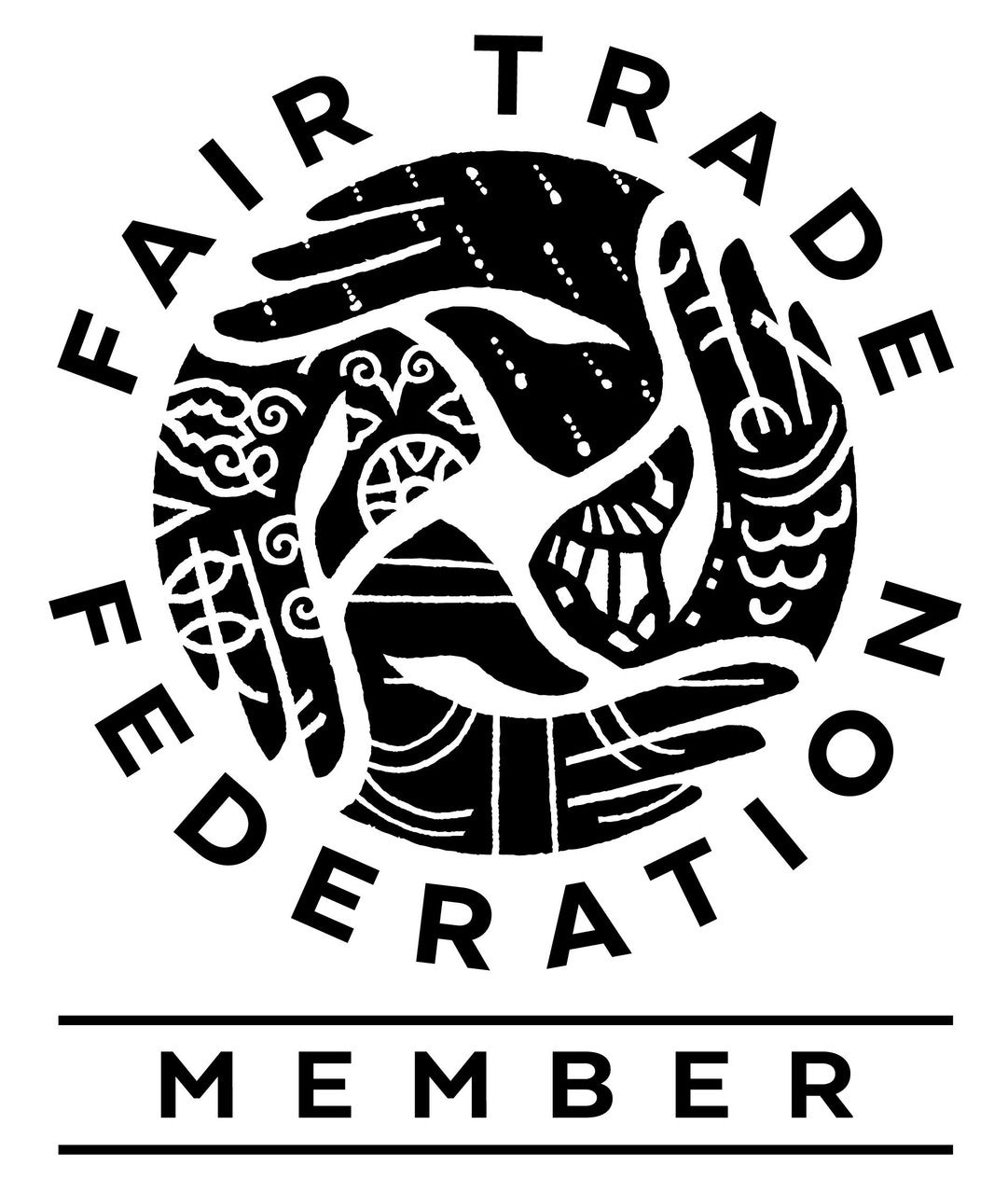 Fair Trade Federation member logo representing ethical business practices and artisan support.
