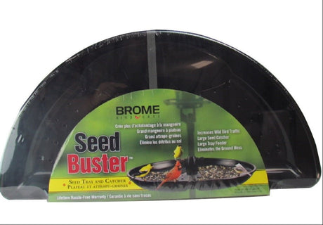 Brome Bird Care Seed Buster Seed Tray Catcher eliminates ground mess and increases wild bird traffic, 20" diameter with lifetime warranty
