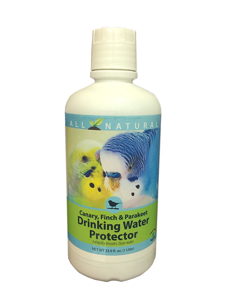 Care Free Enzymes Canary, Finch & Parakeet Drinking Water Protector 33.9 oz bottle for clean and balanced bird water.