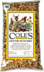 Cole's Critter Munchies Wildlife Feed, 20 lbs bag with ingredients for small wildlife.