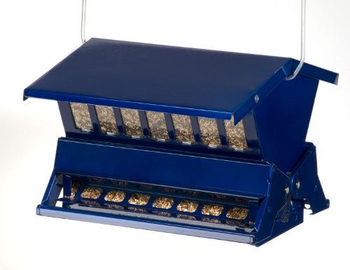 Electric Blue Woodlink Absolute II Squirrel Resistant Bird Feeder Model 7537 - JCS Wildlife