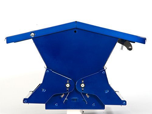 Electric Blue Woodlink Absolute II Squirrel Resistant Bird Feeder Model 7537 with adjustable weight settings for bird feeding.